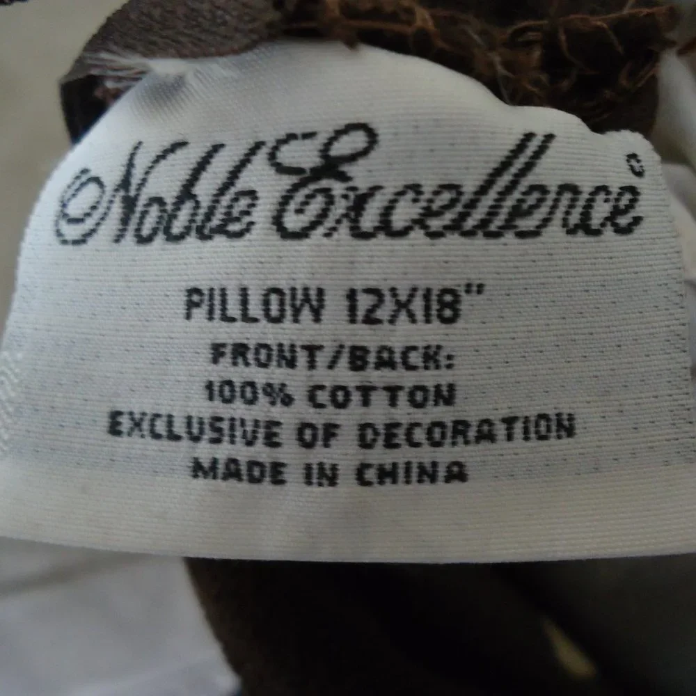 Noble Excellence Throw Pillow Corduroy 12